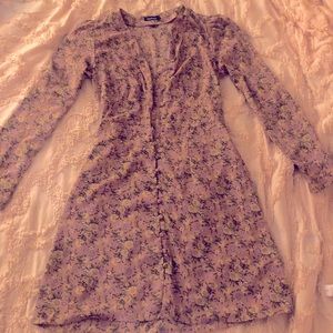 Boohoo Levander Floral Dress